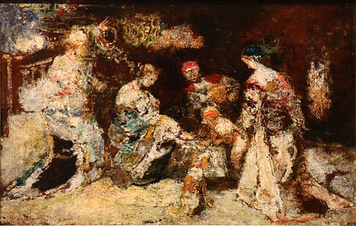 Scène de parc, , Adolphe Joseph Thomas Monticel