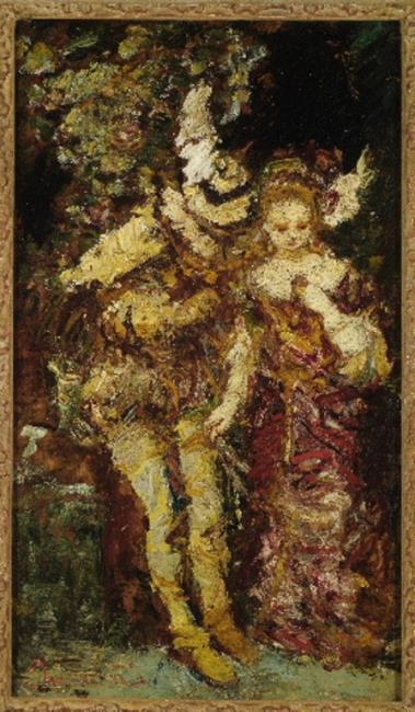 Faust and Margaretha, 1862, Adolphe Joseph Thomas Monticel