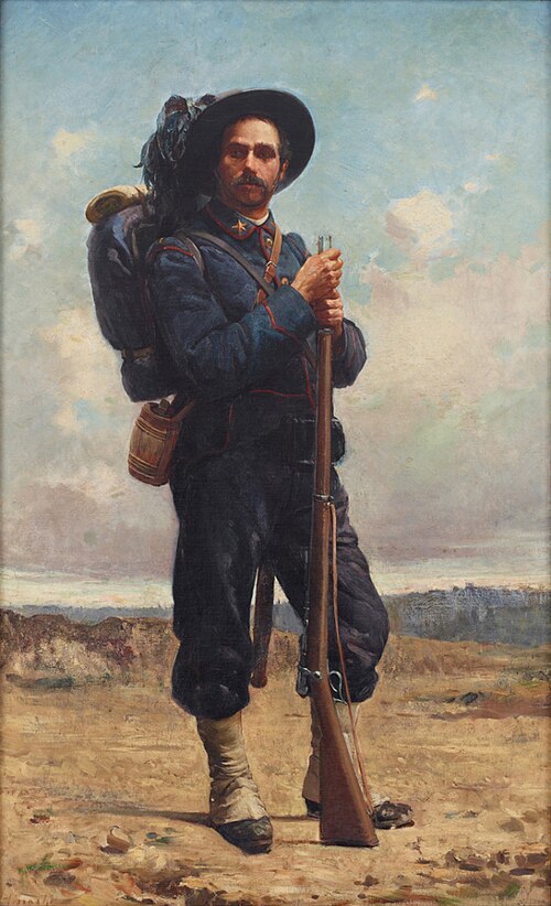 Sentry of Bersagliere, 1887, Matsuoka Hisashi