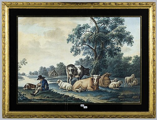 Landschap met vee en herder, 1820, Anton Koster