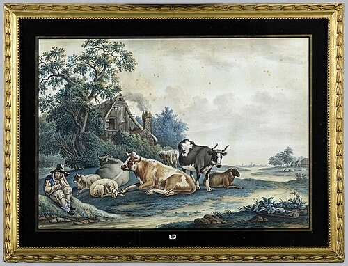Landschap met vee en herder, 1820, Anton Koster