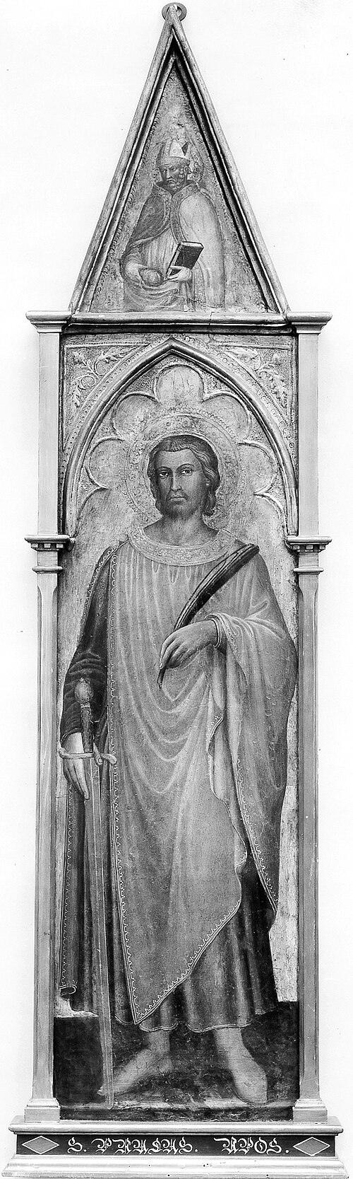 Saint Julian the Hospitaler (with Saint Nicholas of Bari), 1412, Martino di Bartolomeo