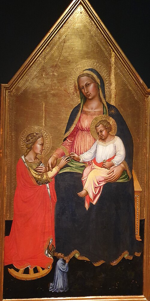 Casamento Místico de Santa Catarina de Alexandria com Doador, 1403, Martino di Bartolomeo