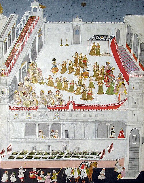 The story of Krishna enacted before Maharana Jagat Singh II, 1736, Jai Ram