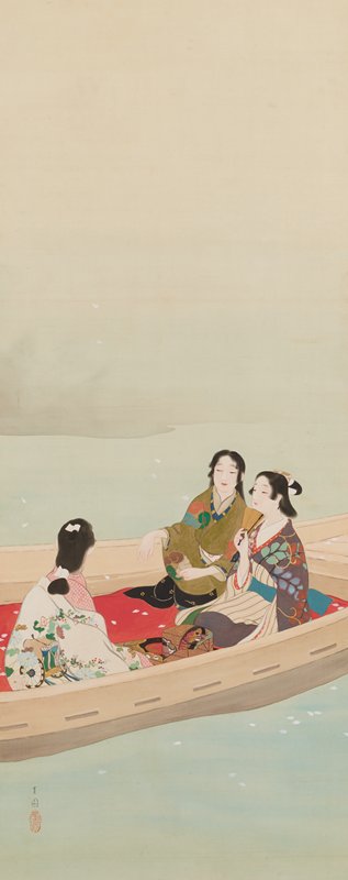 Cherry-blossom Viewing, 1910, Shoen Ikeda