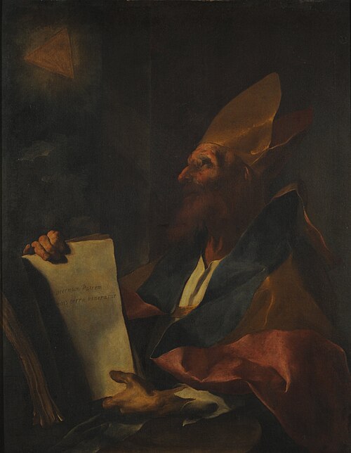 San Agustín meditando sobre la Trinidad - Título anterior: Obispo mártir, , Giuseppe Antonio Petrini