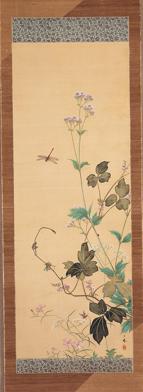 Autumn Flowers [left of a pair], , Ichiga Oki