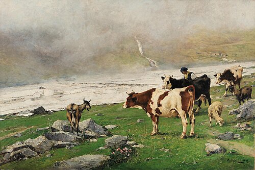 Leftovers of the Avalanche, 1899, Lorenzo Delleani