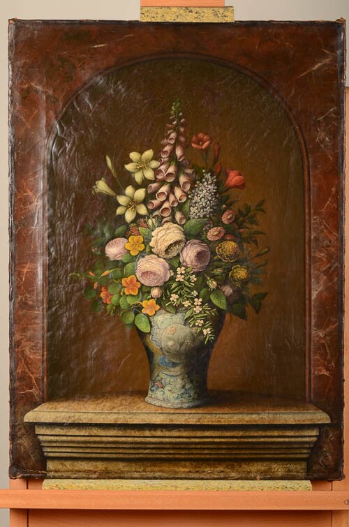 Stilleven met vaas met bloemen, 1885, Dirk Weeshoff