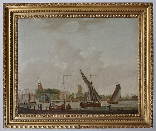 Gezicht op de Hoge Brug, , Ouker Rondhout