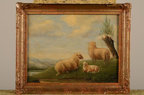 Landscape with sheep, 1850, Jan Kant