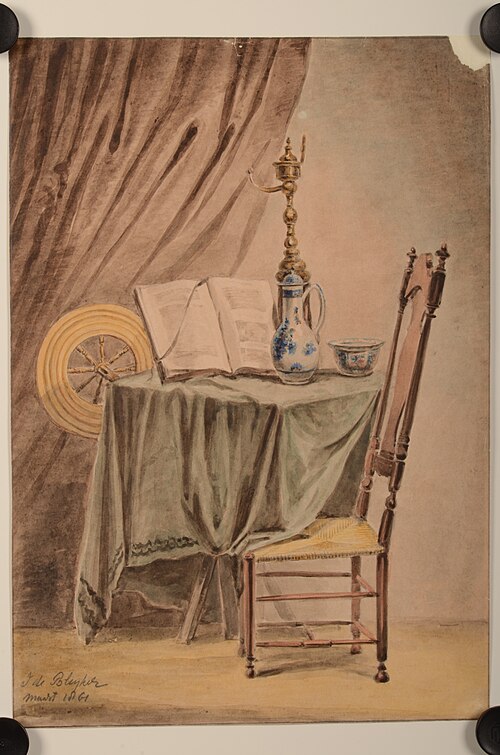 Stilleven met Spinnenwiel, , Jacob de Bleyker (sr.)