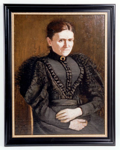 Oudere dame in zwart, 1895, C. de Lange