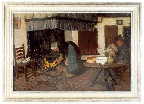 Boereninterieur, 1895, C. de Lange