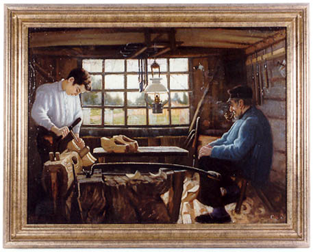 Klompenmakerij, 1895, C. de Lange