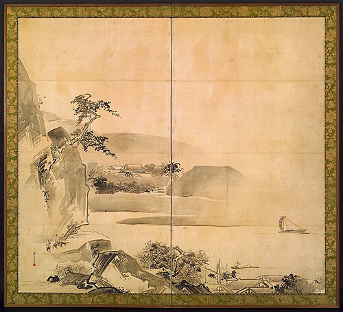 Landscape, 1725, Watanabe Shikō