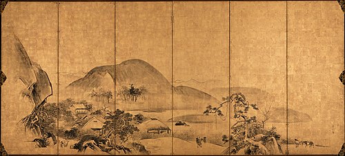 Landscape, 1750, Watanabe Shikō