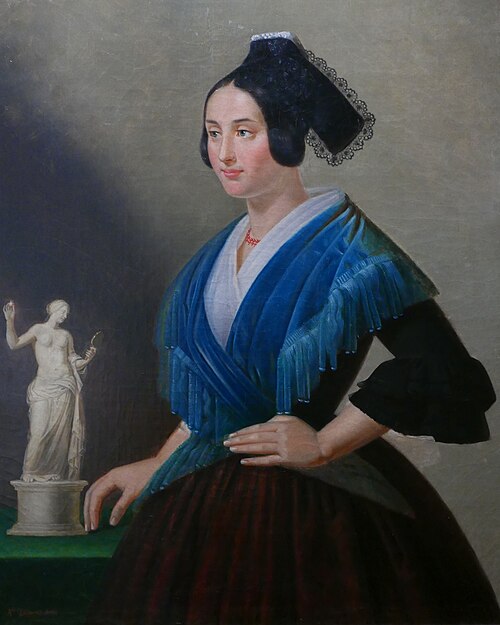 Arlésienne à la Vénus d'Arles, 1860, Augustin Dumas