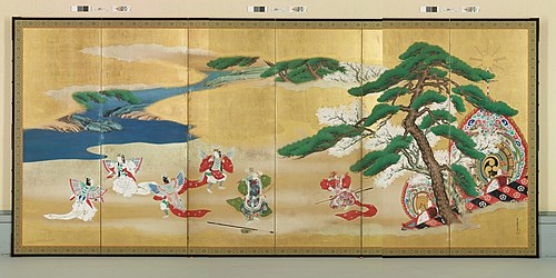 "Bugaku" Dances and Music, 1900, Kanō Eigaku