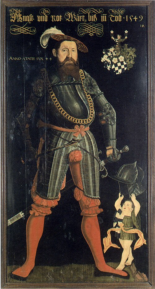 Portrait of William Frülich of Soleure, 1549, Hans Asper