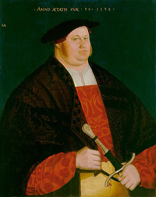 Portrait of Leonhard Holzhalb, 1538, Hans Asper
