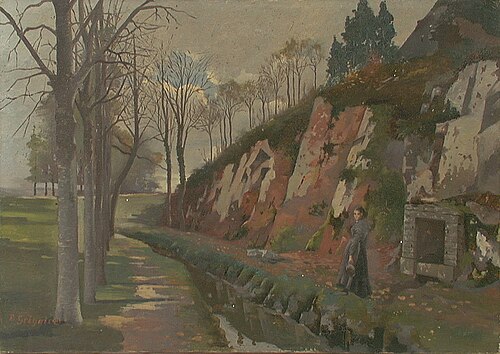 Femme dans un paysage (979.0011.25), 1900, Louis Grégoire