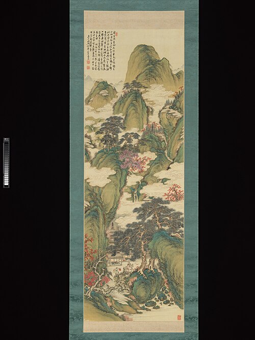 White Clouds and Crimson Trees, 1888, Tanomura Chokunyū