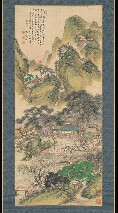 Spring Sunrise at Hōrai, 1881, Tanomura Chokunyū