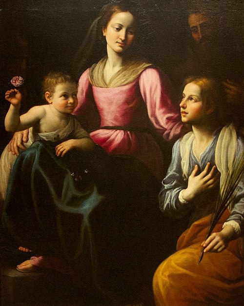 Mystic Marriage of St Catherine, 1614, Fabrizio Santafede