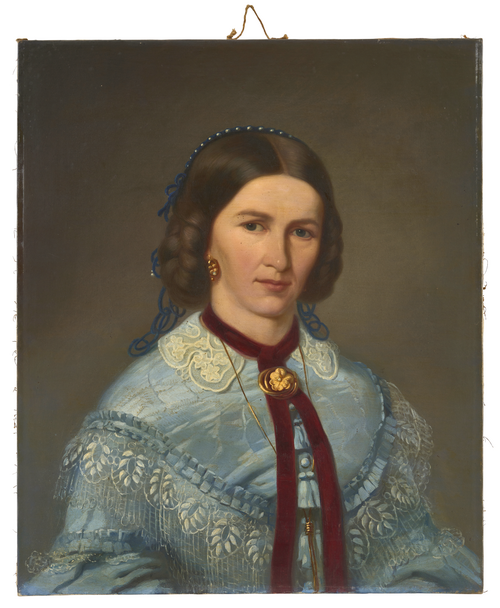 Bildnis der Berhardine Faller, geb. Kleißer, 1860, Daniel Cornelius Gesell