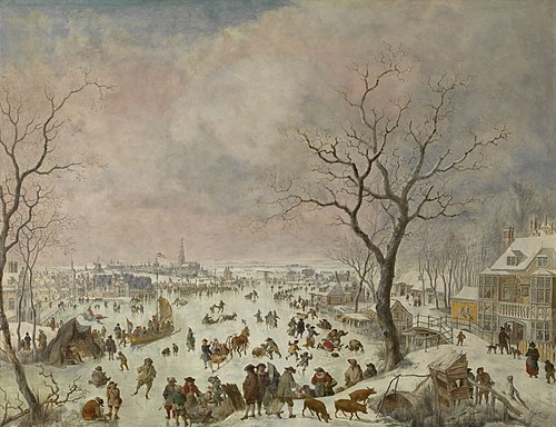 Winter Pleasures on the Ice, 1710, Jan Griffier