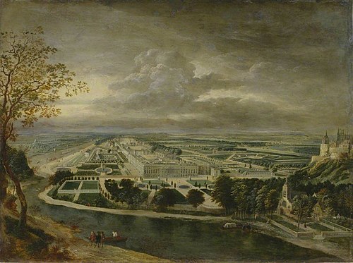 View of Hampton Court Palace, 1710, Jan Griffier