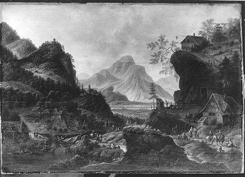 Mountain Landscape, 1681, Jan Griffier