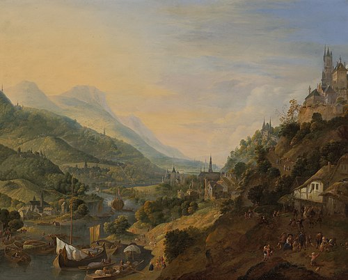 A Rheinish Landscape, 1705, Jan Griffier