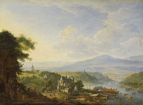 View on the Rhine, 1705, Jan Griffier