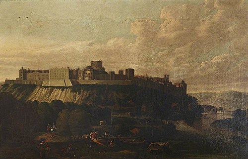 View of Windsor Castle from the North, 1680, Jan Griffier