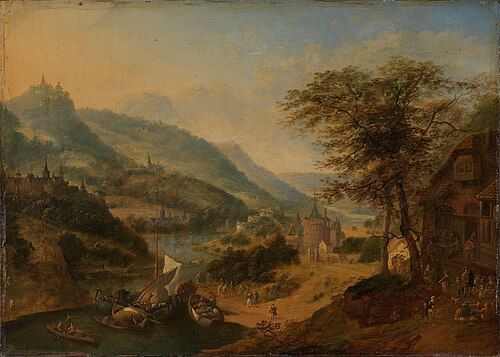 Landscape from the Rhine, 1700, Jan Griffier