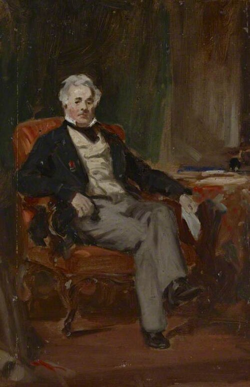 A Portrait Study of a Gentleman Seated in an Interior, , Daniel Macnee