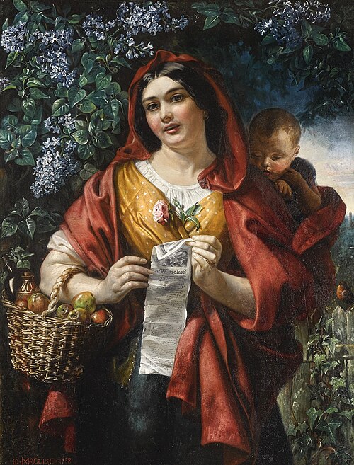 The Ballad Seller, 1858, Daniel Maclise