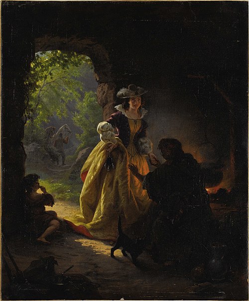 Gypsy Fortune Teller, 1836, Daniel Maclise