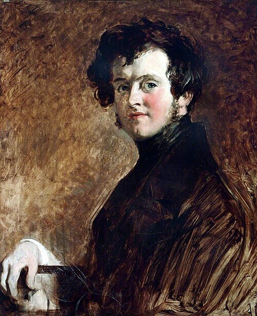 William Harrison Ainsworth (1805–1882), 1834, Daniel Maclise