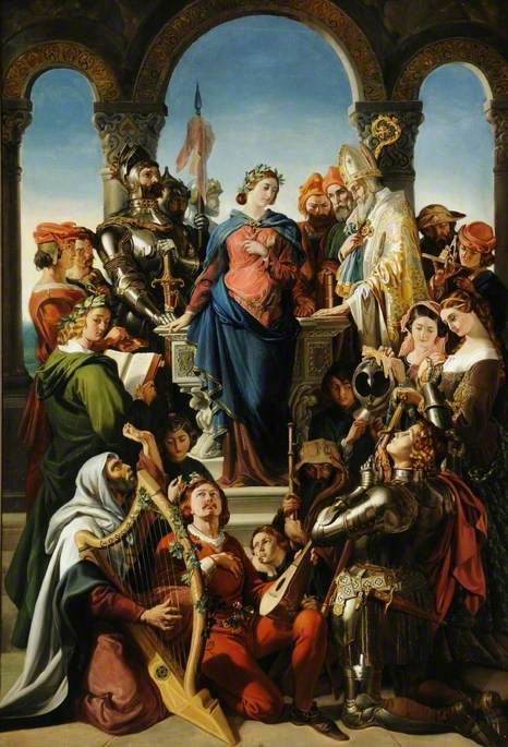 The Spirit of Chivalry, 1845, Daniel Maclise