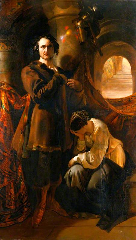 Macready as Werner, 1849, Daniel Maclise