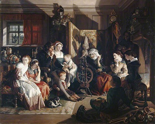 A Winter Night's Tale, 1867, Daniel Maclise