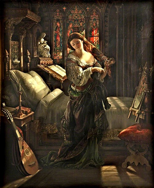 Madeline after Prayer, 1868, Daniel Maclise