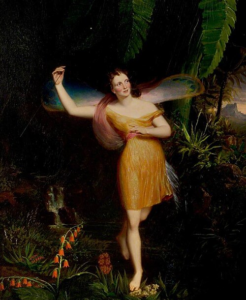 Priscilla Horton (1818–1895), as Ariel (from 'The Tempest'), , Daniel Maclise