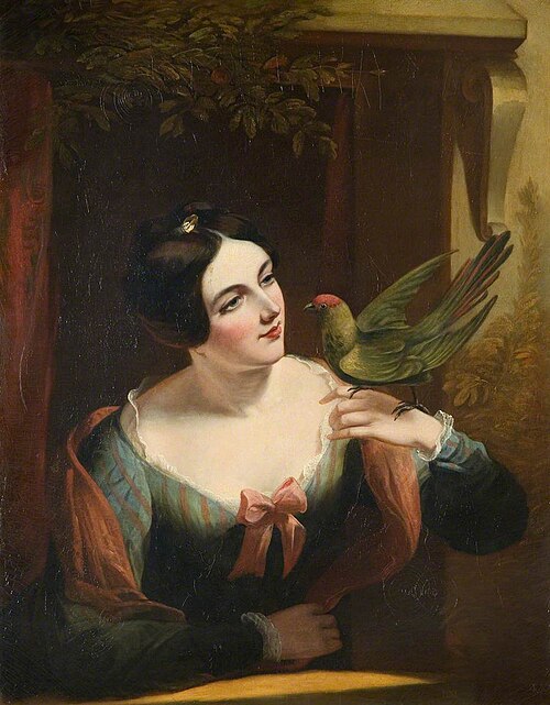 The Pet Bird, 1845, Daniel Maclise