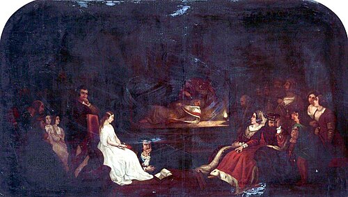 The Play Scene in 'Hamlet', , Daniel Maclise