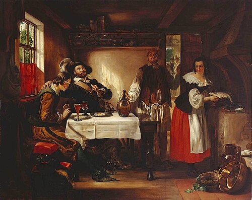 A Scene from Gil Blas, 1838, Daniel Maclise