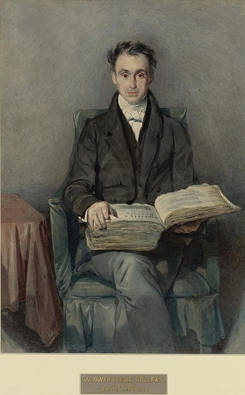 W. Owen Pughe D.C.L., F.A.S, 1830, Daniel Maclise